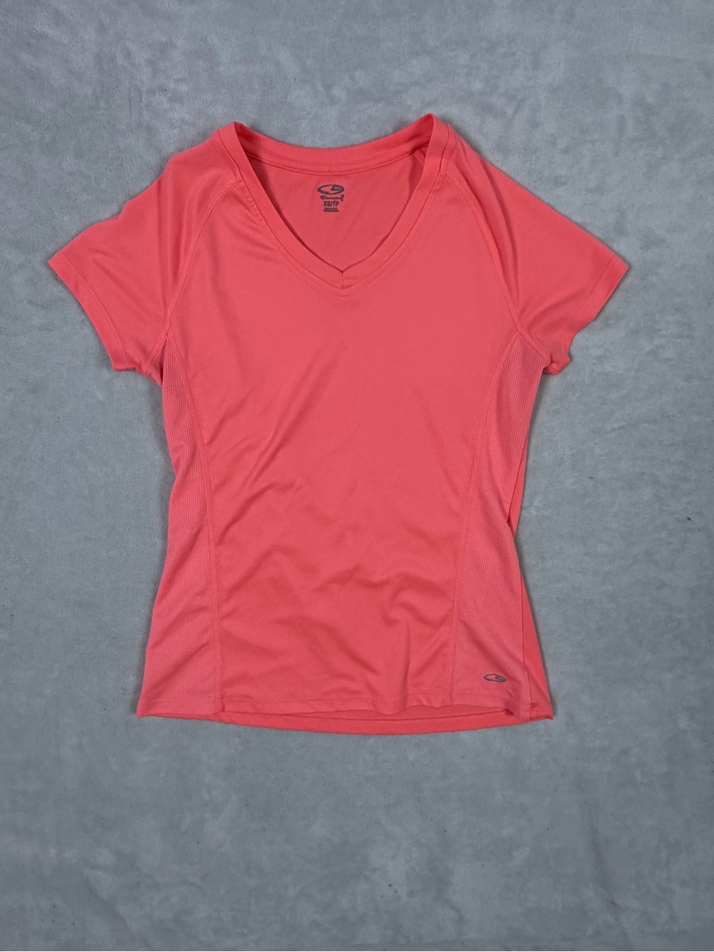 Champion Coral V-Neck Short Sleeve Performance Tee